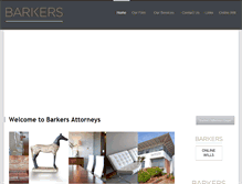 Tablet Screenshot of barkers.co.za